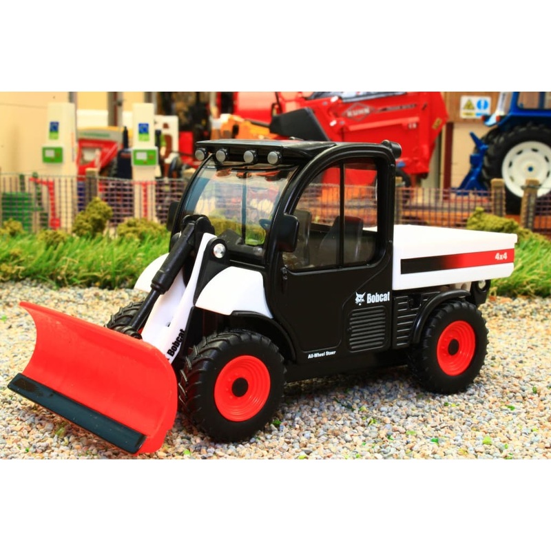 BUR318005 BURAGO 1:32 SCALE BOBCAT TOOLCAT 5600 WITH BLADE MOTORIZED BACK WHEELS