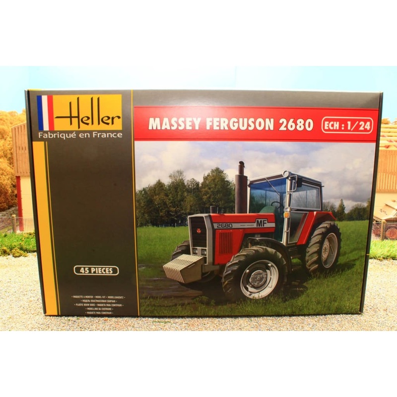 HEL81402 HELLER 124 SCALE KIT MASSEY FERGUSON 2680 4WD TRACTOR KIT