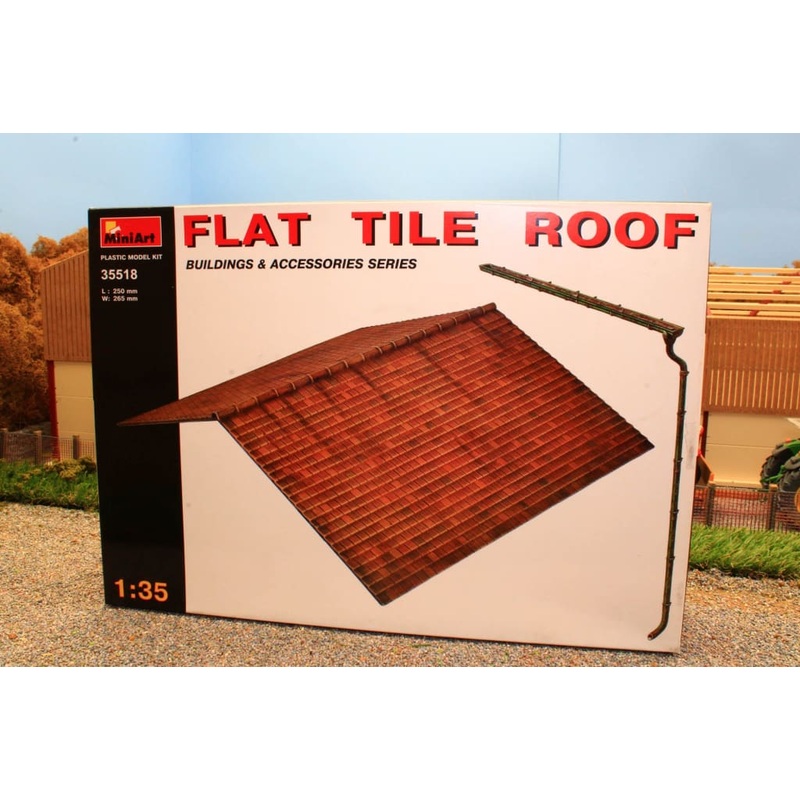 MIA35518 MiniArt 1:35 Scale Flat Tiled Roof Kit