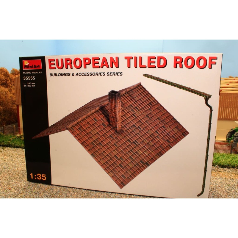MIA35555 MiniArt 1:35 Scale European Tiled Roof Kit
