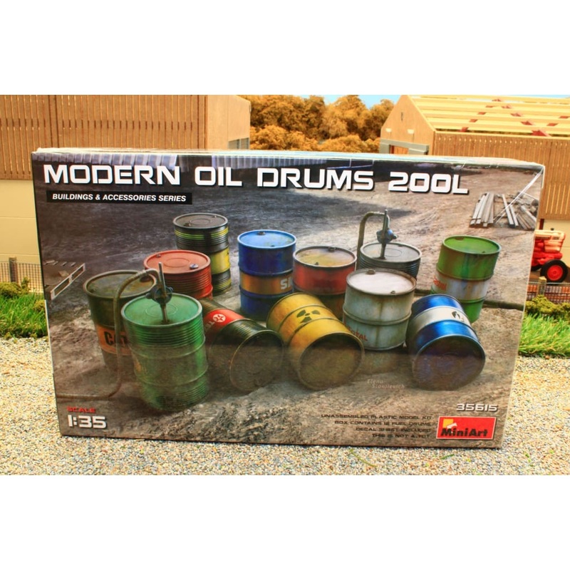 MIA35615 MiniArt 1:35 Scale Modern Oil Drums Kit