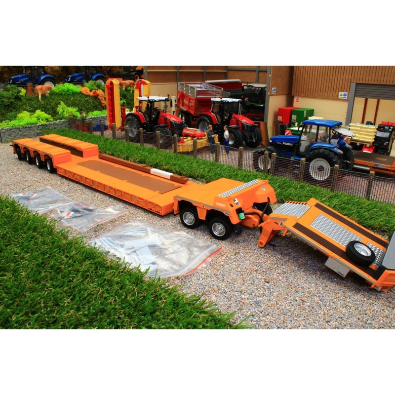 MM2011-03 MARGE MODELS NOOTEBOOM EURO LOW LOADER WITH INTERDOLLY IN YELLOW