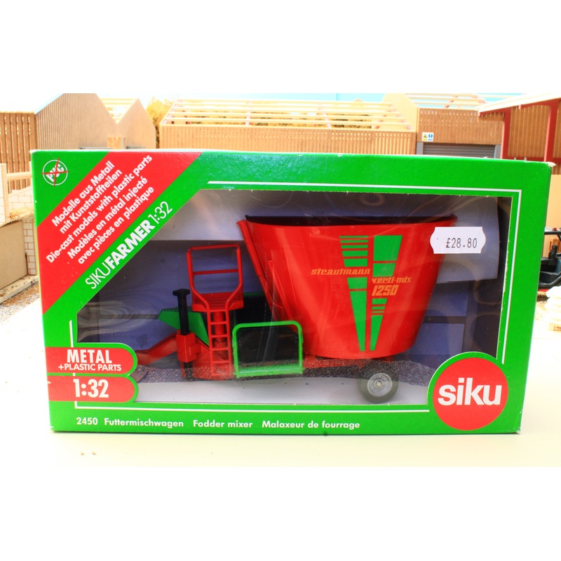 2450 Siku Strautmann Verti-mix 1250 Fodder Mixing Wagon Box Not 100%