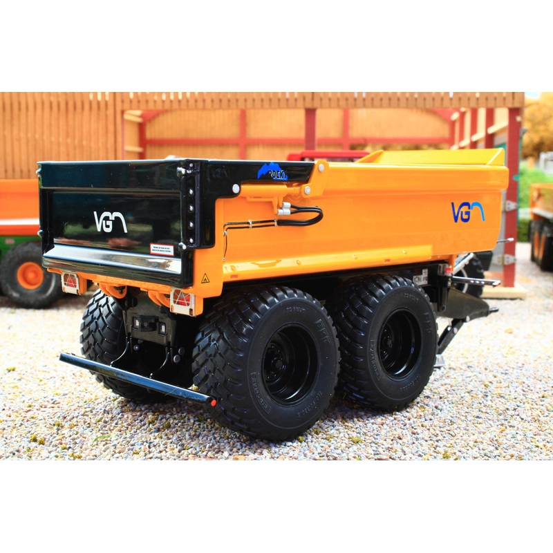 AT3200148 AT Collections 1:32 Scale VGM Rocky 24 Tipper Trailer in Yellow and Black Limited Edition