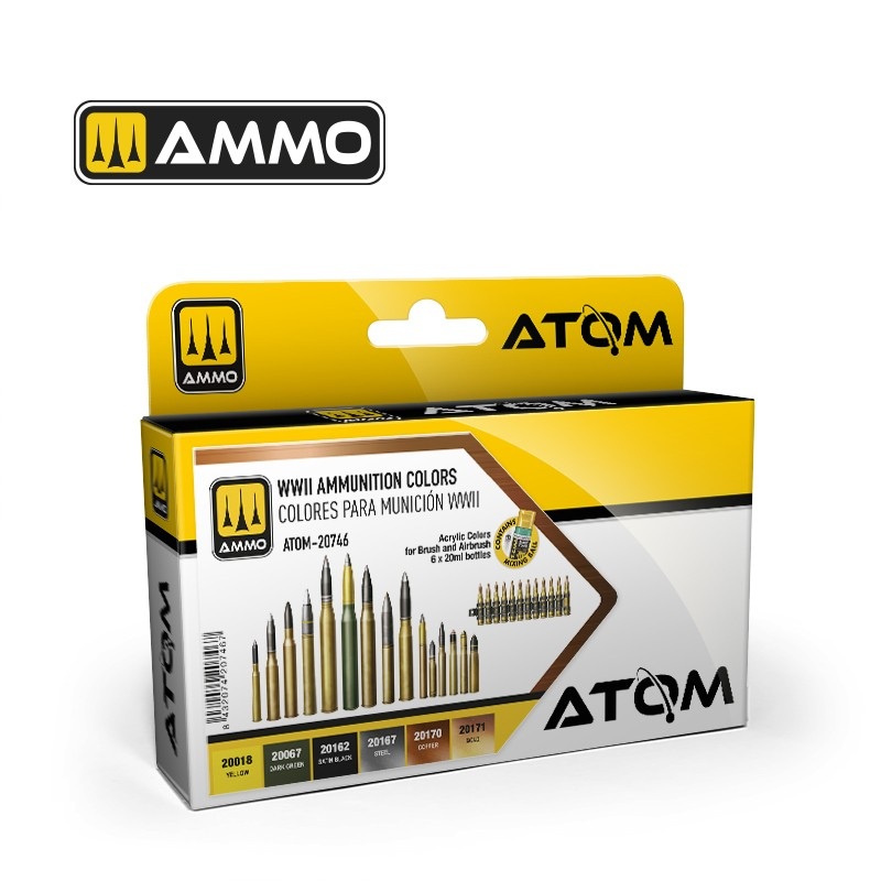AMMO by Mig 20746 ATOM WWII Ammunition Colors