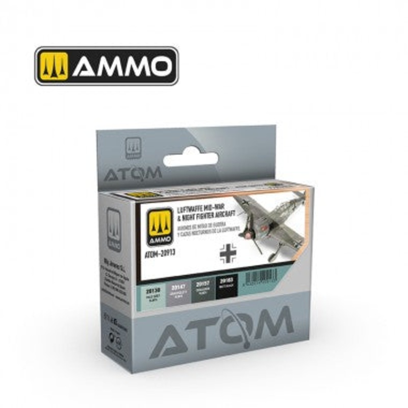 AMMO by Mig 20913 ATOM Luftwaffe Mid-War & Night Fighter Aircraft Colors Set