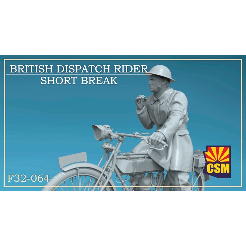Copper State Models F32064 1/32 British Dispatch Rider on a short break