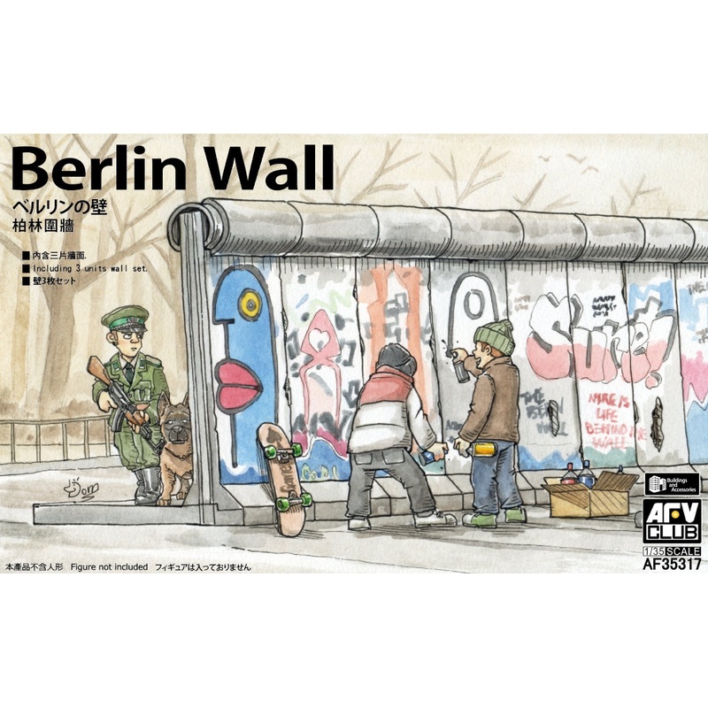 AFV Club 35317 1/35 Berlin Wall (3 units wall set)