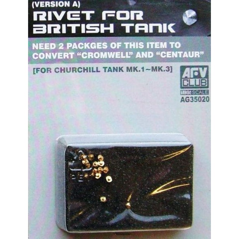 AFV Club AG35020 1/35 Rivets for british Tank Churchill Mk.1-3 (A Type)