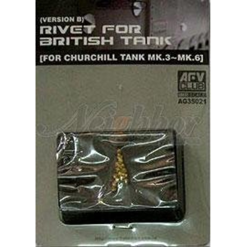 AFV Club AG35021 1/35 Rivets for British Tank Churchill Mk.3-6 (B Type)
