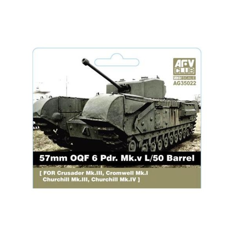 AFV Club AG35022 1/35 57mm OQF 6 Pdr. Mk.v L/50 Barrel