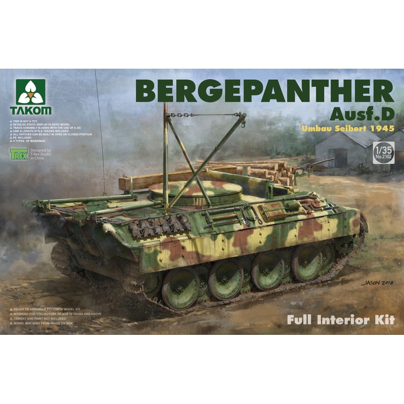 Takom 2102 1/35 Bergepanther Ausf.D Umbau Seibert 1945