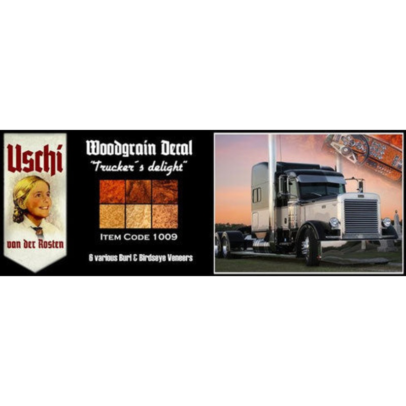 Uschi Van Der Rosten UV1009 Truckers Delight Woodgrain Decals