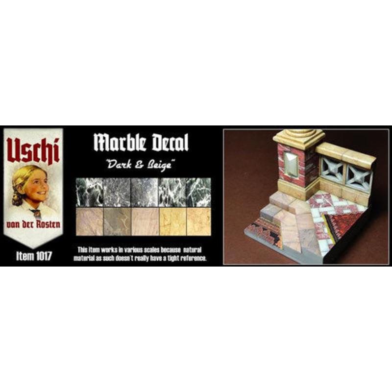 Uschi Van Der Rosten UV1017 Marbel Decal Black/Beige