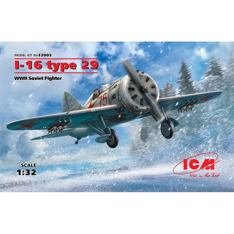 ICM 32003 1/32 I-16 type 29, WWII Soviet Fighter