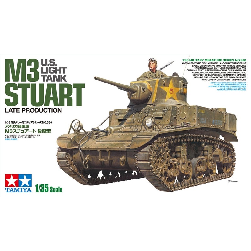 Tamiya 35360 1/35 M3 Stuart US Light Tank Late Production