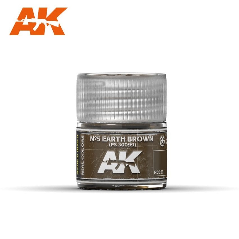AK Interactive RC029 Real Colors : N5 Earth Brown  FS 30099  10ml