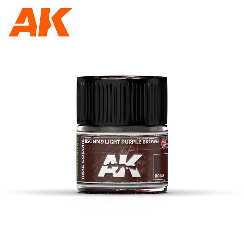 AK Interactive RC045 Real Colors : BSC N49 Light Purple Brown 10ml