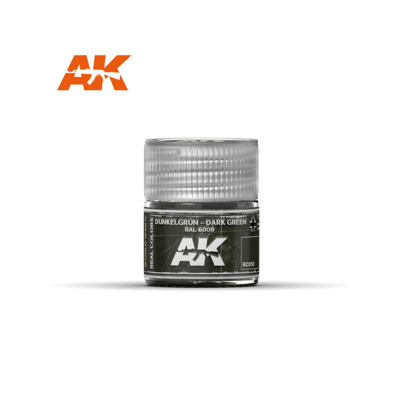 AK Interactive RC050 Real Colors : Dunkelgrn-Dark Green RAL 6009 10ml