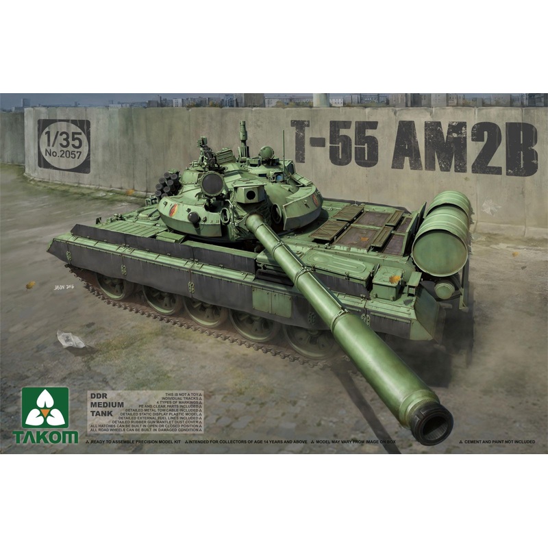 Takom 2057 1/35 DDR / NVA Medium Tank T-55 AM2B
