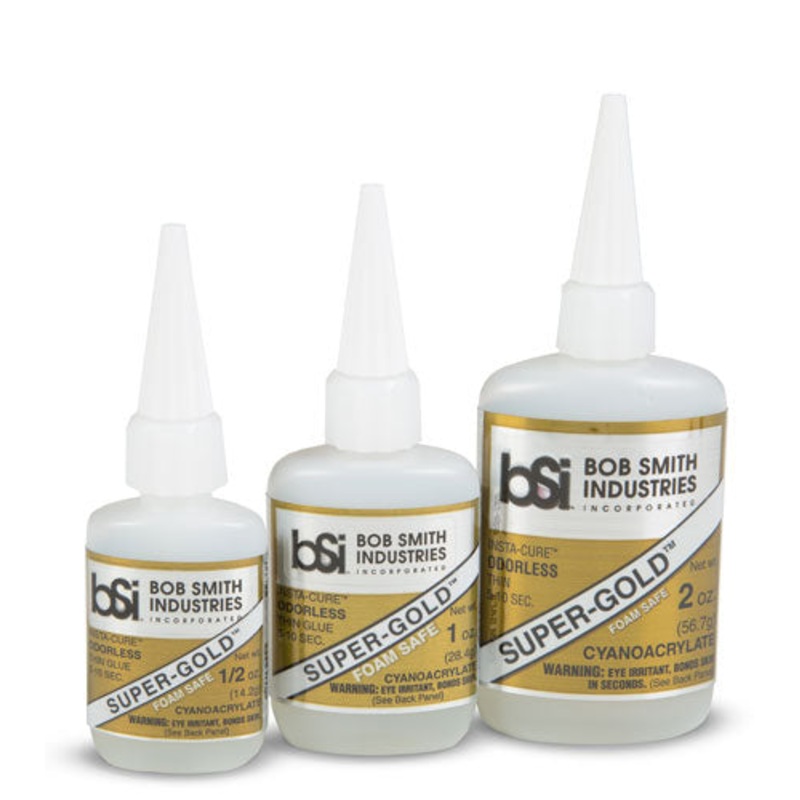 Andy's Hobby Headquarters BSI122 1oz. Super Gold Thin Odorless Foam Safe CA