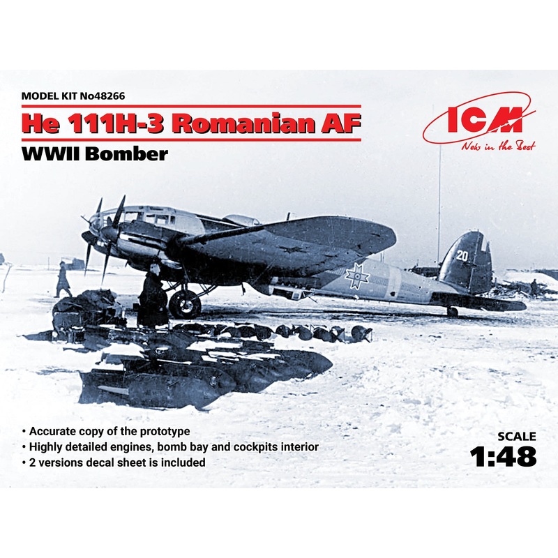 ICM 48266 1/48 He 111H-3 Romanian AF, WWII Bomber