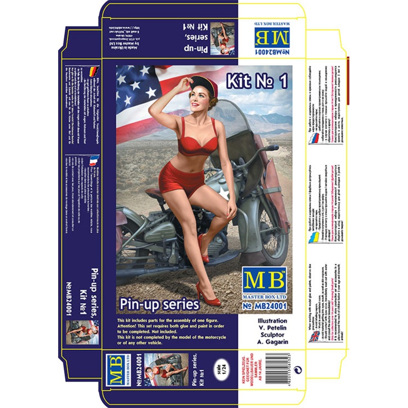 Master Box 24001 1/24 Pin-up Series, Kit No.1 Marylin