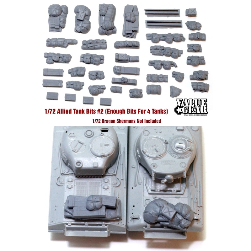 Value Gear 72SH2 1/72 Allied Tank Bits Set #2