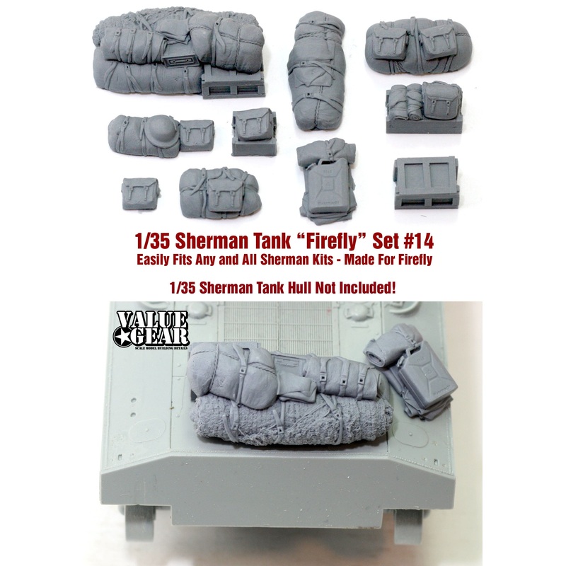 Value Gear SH014 1/35 Sherman Engine Deck & Stowage Set #14
