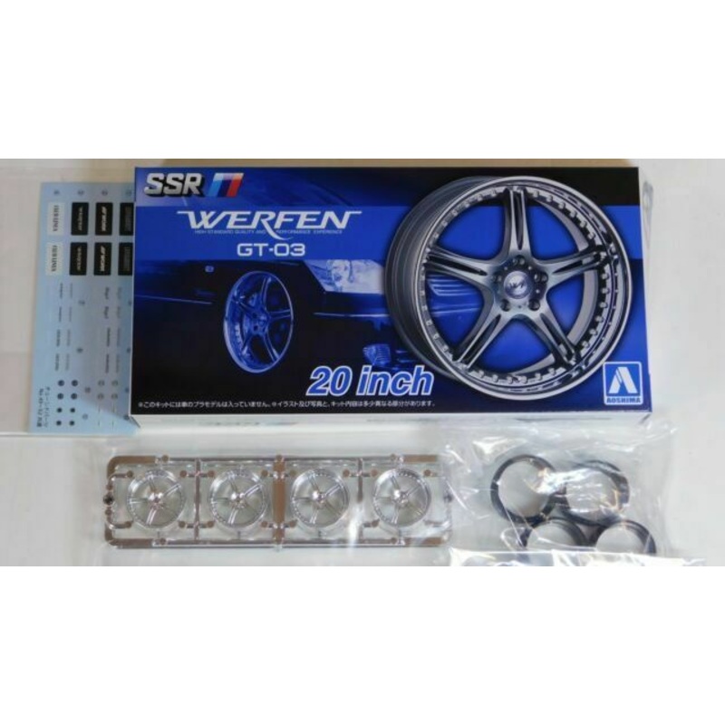 Aoshima 53843 1/24 SSR Werfen GT-03 20in. Wheel Set