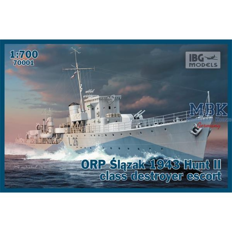 IBG 70001 1/700 ORP Slazak 1943 Hunt II Class Destroyer