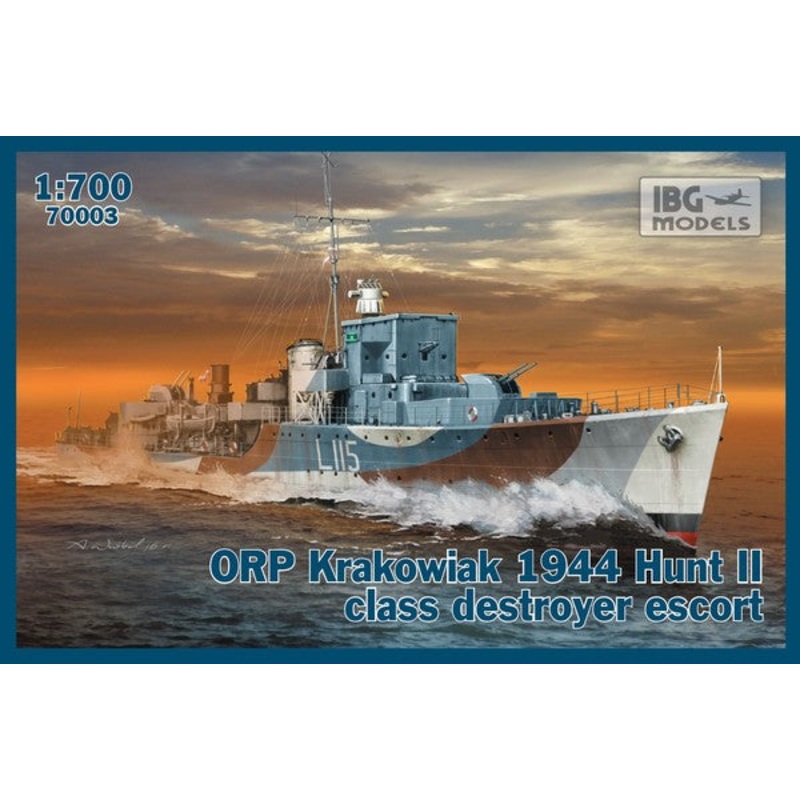 IBG 70003 1/700 ORP Krakowiak 1944 Hunt II Class Destroyer