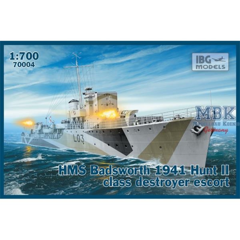 IBG 70004 1/700 HMS Badsworth 1941 Hunt II Class Destroyer
