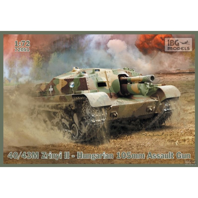 IBG 72051 1/72 40/43M Zrinyi II- Hungarian 105mm Assault Gun