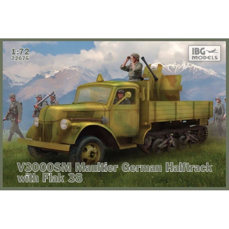 IBG 72075 1/72 V3000S/SS M Maultier with Flak 38