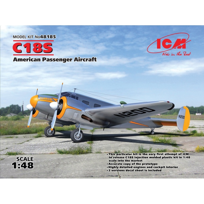 ICM 48185 1/48 C18S American Passenger Aircraft
