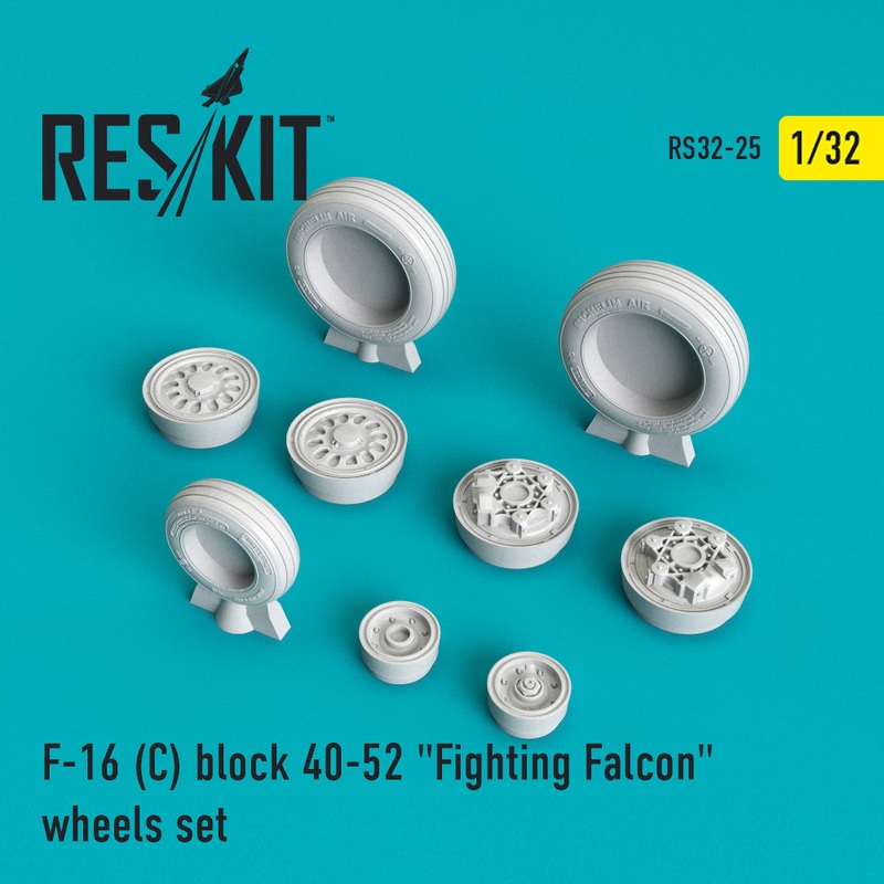 Res/Kit 320025 1/32 F-16(C) Block 40-52 Fighting Falcon Wheel Set