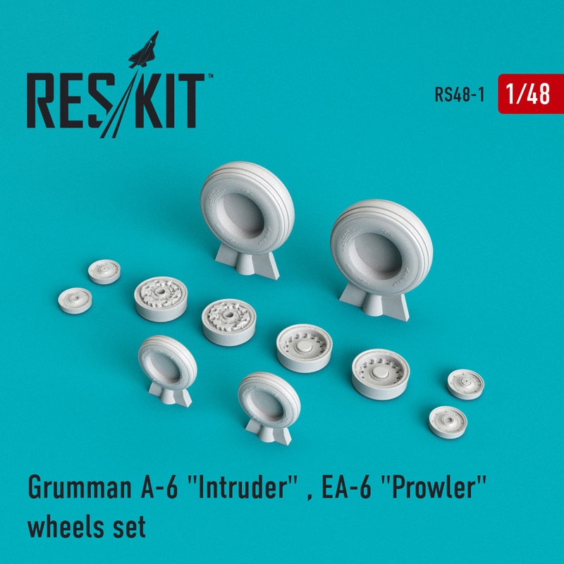 Res/Kit 480001 1/48  A-6 Intruder EA-6 Prowler Wheel Set