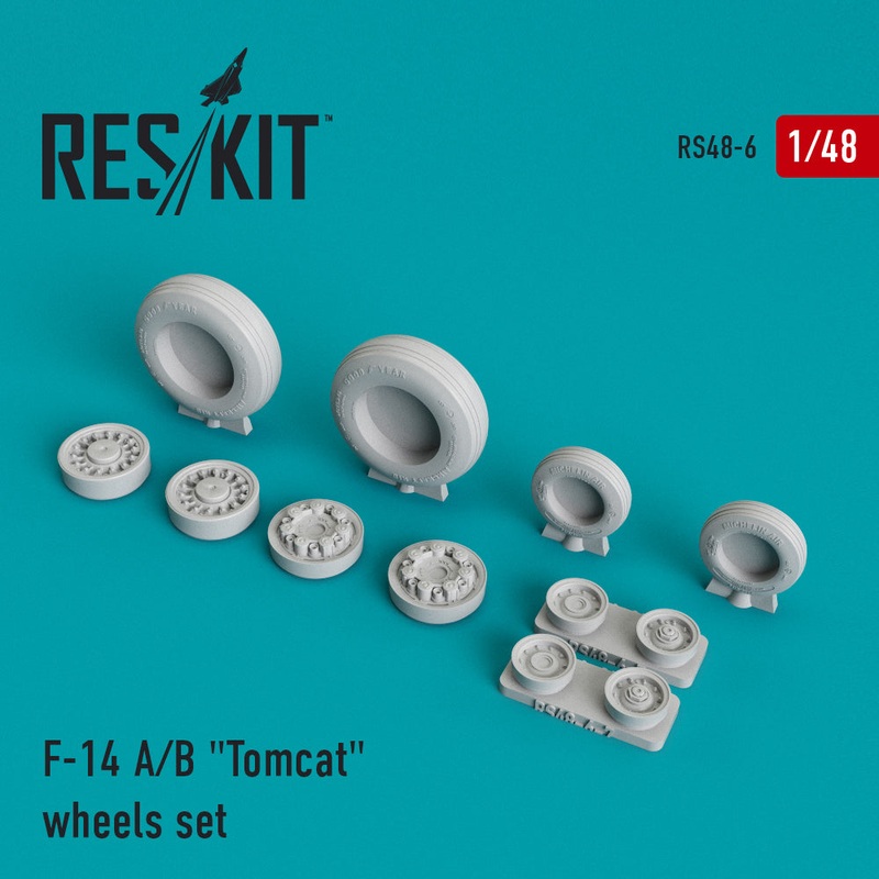 Res/Kit 480006 1/48  F-14 A/B Tomcat Wheel Set