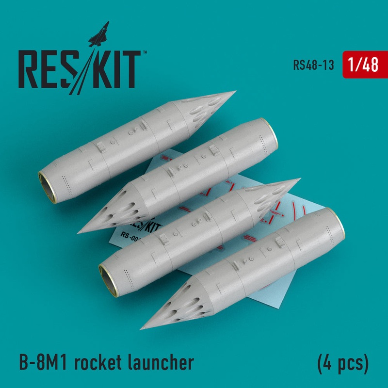 Res/Kit 480013 1/48 B-8M1 Rocket Launcher (4 pcs)