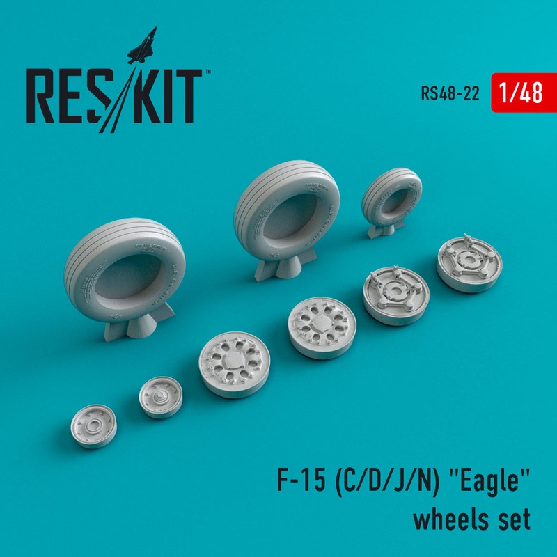 Res/Kit 480022 1/48  F-15 (C/D/J/N) Eagle Wheel Set