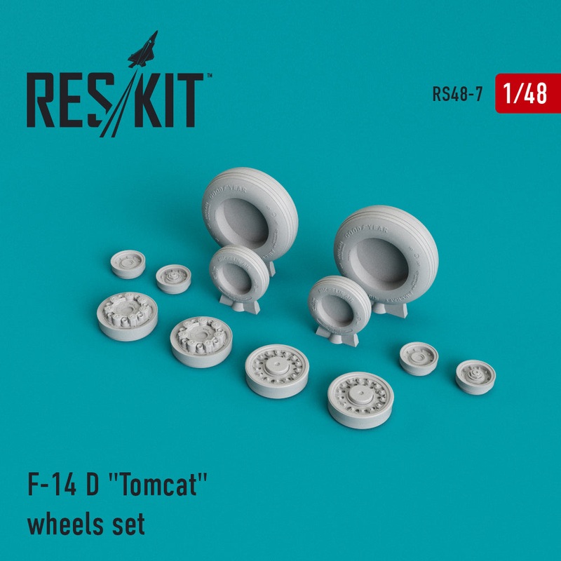 Res/Kit 48007 1/48 F-14D Tomcat Wheel Set