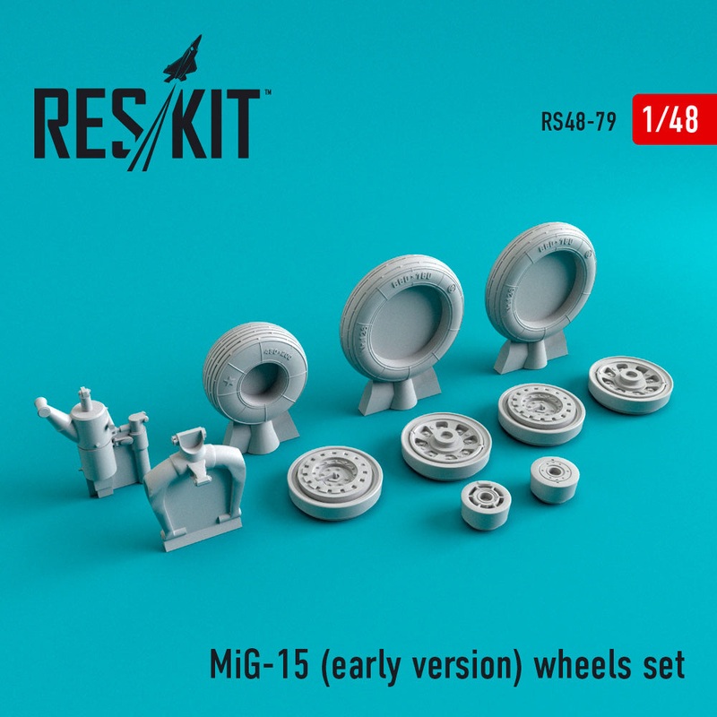 Res/Kit 480079 1/48 MiG-15 (Early Version) Wheel Set