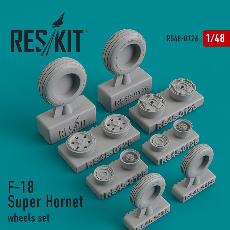 Res/Kit 480126 1/48 F-18 Super Hornet Wheel Set