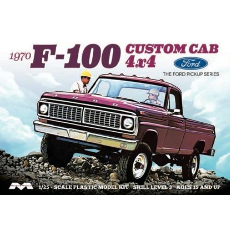 Moebius 1230 1/25 1970 Ford F100 4x4 Custom Cab