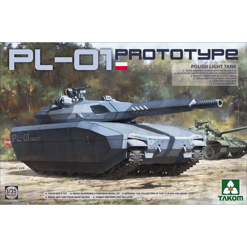 Takom 2127  1/35  Polish PL-01 Prototype Light Tank