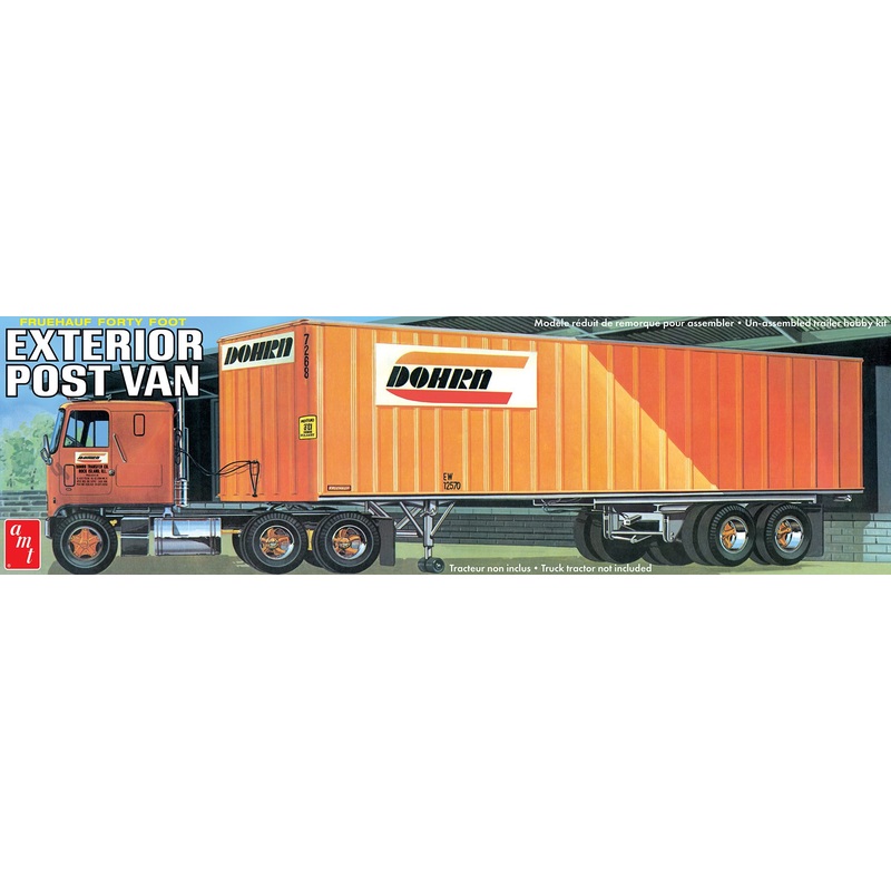 AMT 1357 1/25 40_ FRUEHAUF EXTERIOR POST TRAILER DOHRN