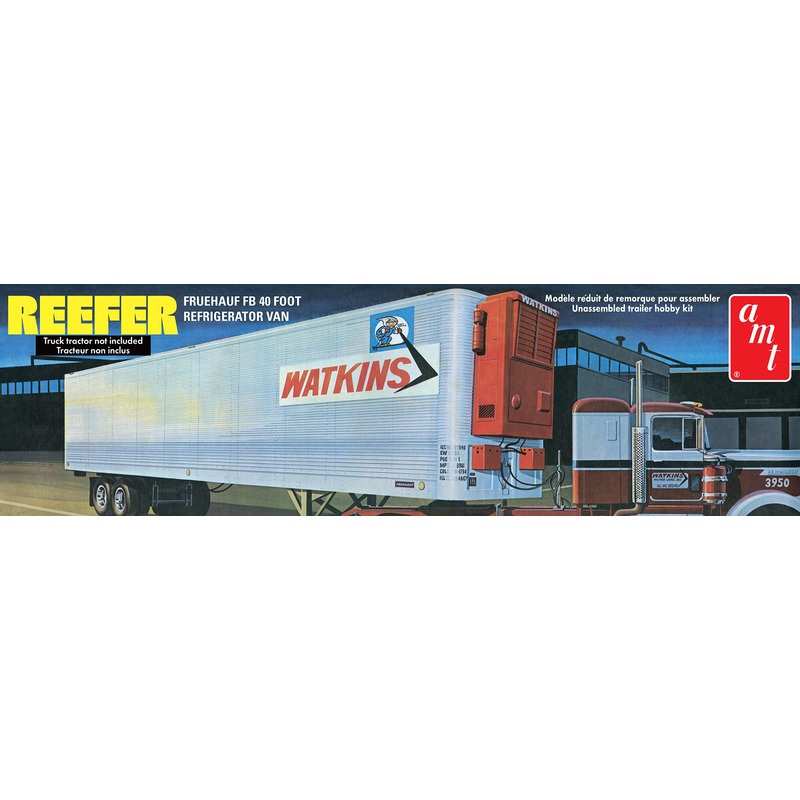 AMT 1421 1/25 Fruehauf 40_ Reefer Trailer Watkins