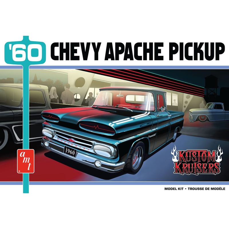 AMT 1444M 1/25 1960 Chevy Apache Pickup Street Machine