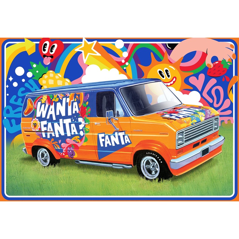 AMT 1471 1/25 1977 Ford Custom Van Fanta